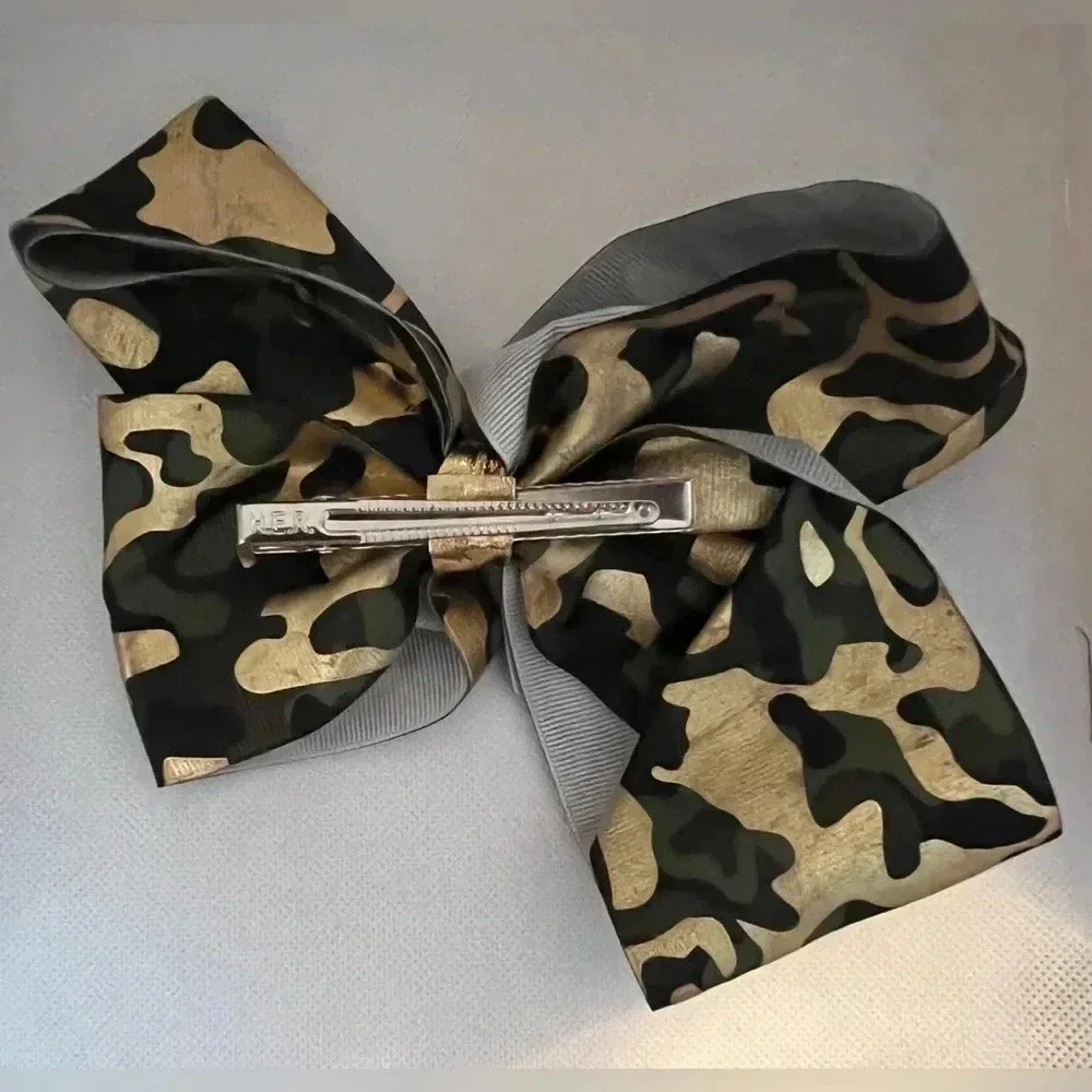 Camouflage- Camo little girls hair bow